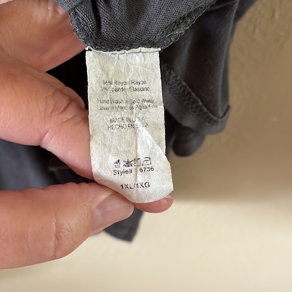 The Hanger gray knit asymmetric tunic size XL - Picture 3 of 8